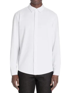 Celio Chemise regular maille gaufré stretch -^Homme Chemises|Chemises Blanches