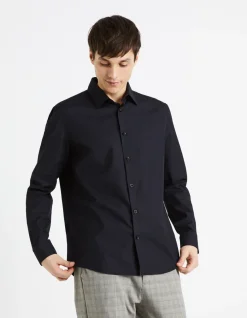 Celio Chemise regular popeline 100% coton -^Homme Chemises|Chemises Habillées