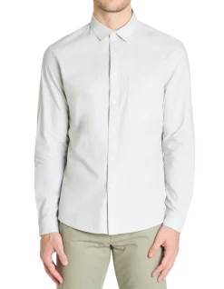Celio Chemise regular rayée 100% coton - vert^Homme Chemises
