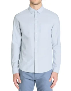 Celio Chemise regular rayée 100% coton - bleu^Homme Chemises