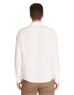 Celio Chemise regular slubbée 100% coton -^Homme Chemises|Chemises Blanches