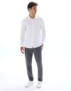 Celio Chemise slim dobby 100% coton -^Homme Chemises|Chemises Blanches
