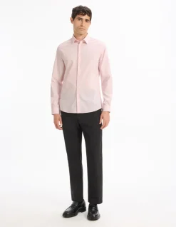 Celio Chemise slim en coton stretch -^Homme Chemises|Chemises Habillées