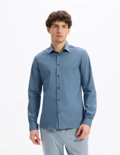 Celio Chemise slim en coton stretch -^Homme Chemises|Cérémonie