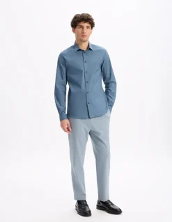 Celio Chemise slim en coton stretch -^Homme Chemises|Cérémonie