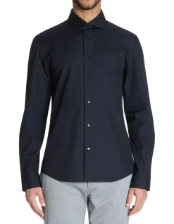 Celio Chemise slim unie en coton -^Homme Chemises|Chemises Habillées