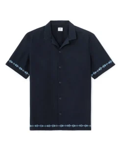 Celio Chemisette regular brodée 100% coton -^Homme Chemises Manches Courtes|Chemises