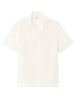Celio Chemisette regular en jacquard - beige^Homme Chemises Manches Courtes|Chemises
