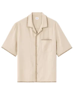 Celio Chemisette regular en lin et viscose -^Homme Chemises Manches Courtes|Chemises