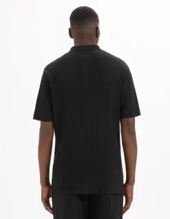 Celio Chemisette regular en maille ajouré -^Homme Chemises Manches Courtes|Chemises