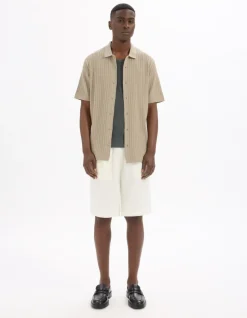 Celio Chemisette regular en maille ajouré -^Homme Chemises Manches Courtes|Chemises