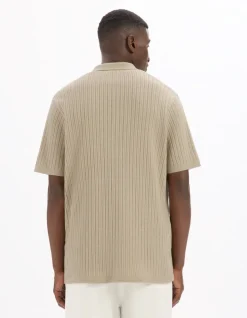 Celio Chemisette regular en maille ajouré -^Homme Chemises Manches Courtes|Chemises