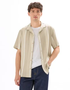 Celio Chemisette regular imprimée 100% viscose -^Homme Chemises Manches Courtes|Chemises