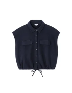 Celio Chemisier sans manches en gaze de coton -^Femme Chemises & Blouses|Les Ensembles