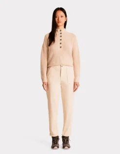Celio Chino confort à taille élastiquée - beige^Femme Pantalons