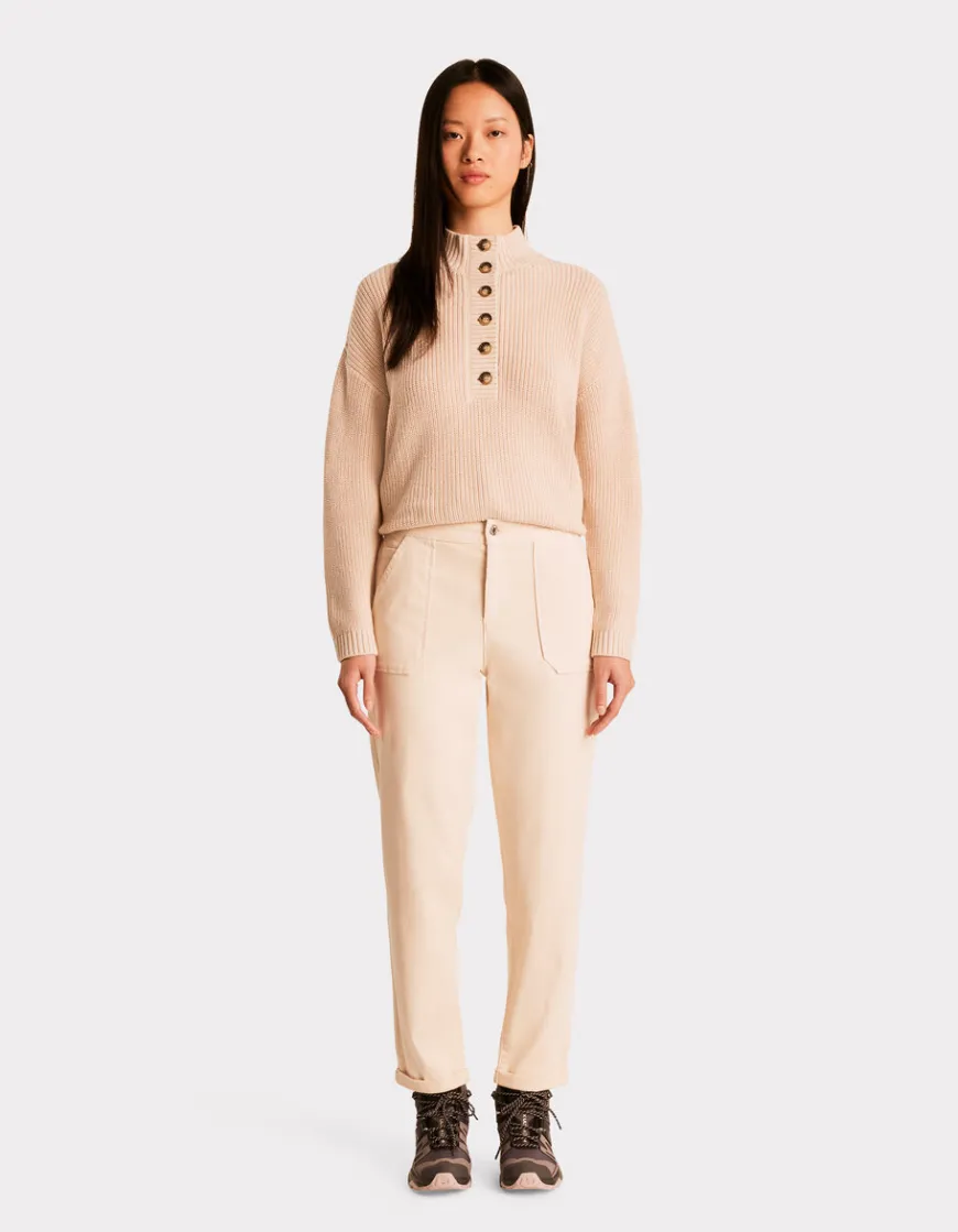 Celio Chino confort à taille élastiquée - beige^Femme Pantalons