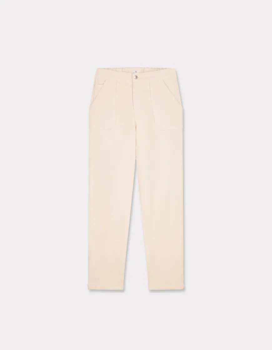Celio Chino confort à taille élastiquée - beige^Femme Pantalons