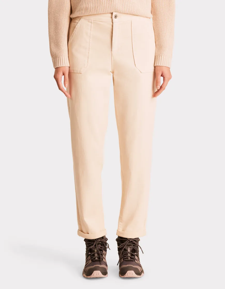 Celio Chino confort à taille élastiquée - beige^Femme Pantalons