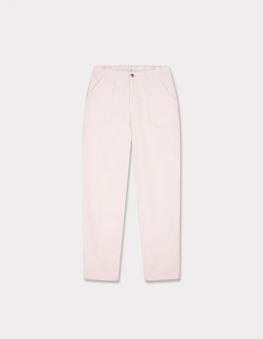 Celio Chino confort à taille élastiquée - rose^Femme Pantalons