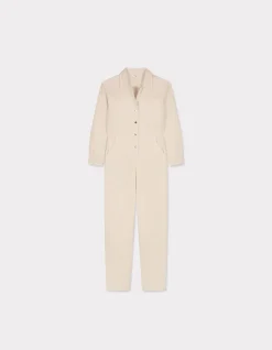 Celio Combinaison boutonnée avec ceinture - blanc^Femme Combinaisons