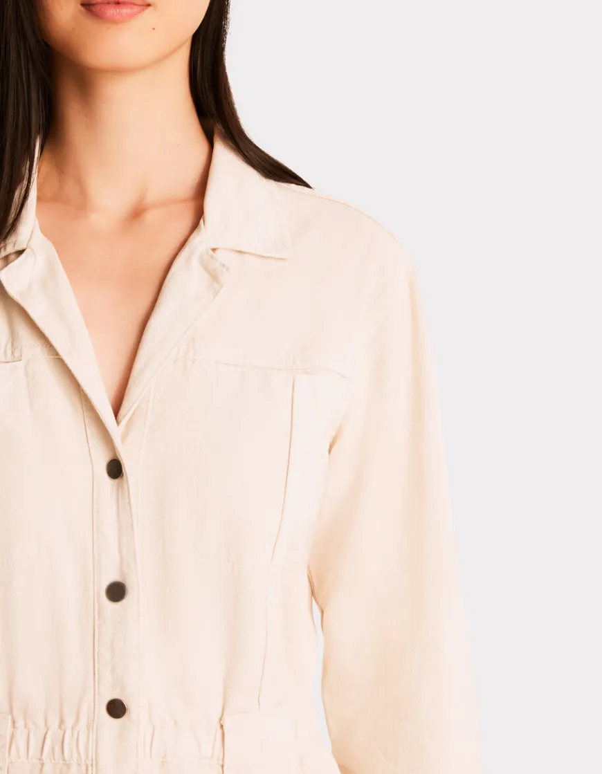 Celio Combinaison boutonnée avec ceinture - blanc^Femme Combinaisons