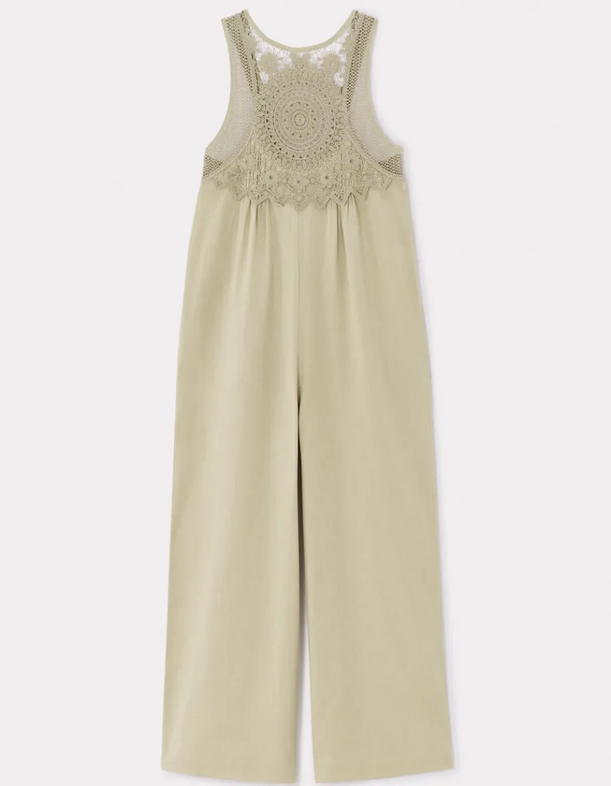 Celio Combinaison fluide crochet sur le top - gris^Femme Combinaisons|Collection Lin