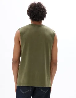 Celio Débardeur boxy col rond 100% coton - kaki^Homme T-Shirts|Débardeurs