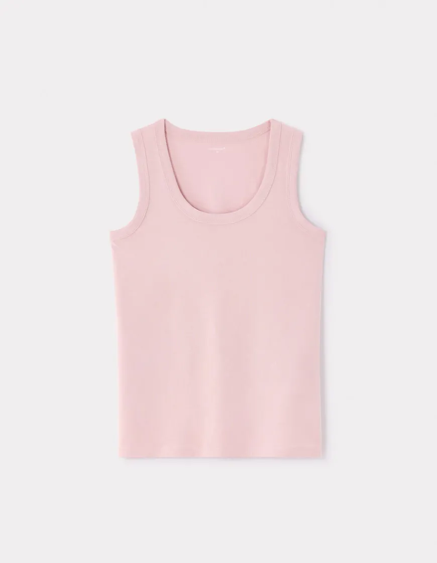 Celio Débardeur coton biologique - rose^Femme Les Essentiels Aux Meilleurs Prix|T-Shirts & Tops