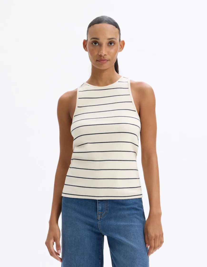 Celio Débardeur côtelé à rayures -^Femme T-Shirts & Tops