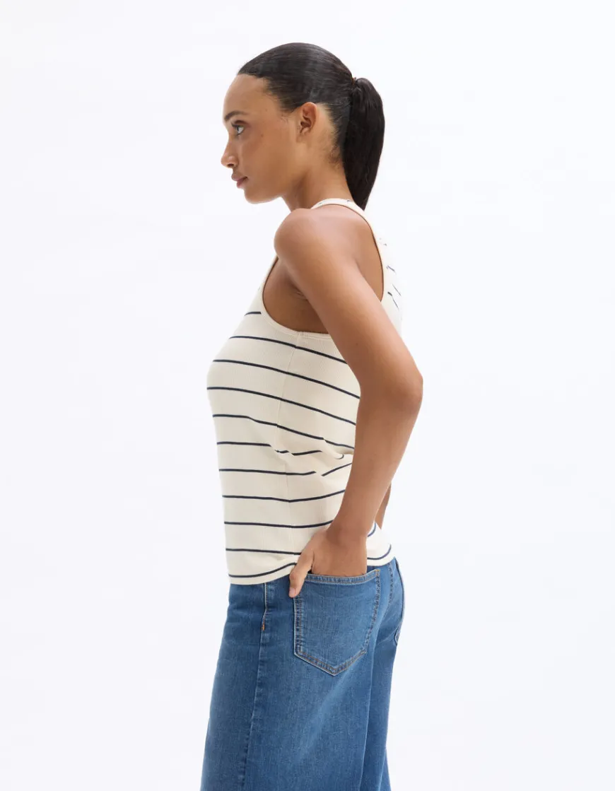 Celio Débardeur côtelé à rayures -^Femme T-Shirts & Tops