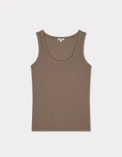 Celio Débardeur côtelé en coton stretch -^Femme T-Shirts & Tops