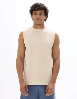 Celio Débardeur regular uni - beige^Homme Débardeurs|T-Shirts