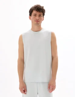 Celio Débardeur regular uni - bleu clair^Homme Débardeurs|T-Shirts