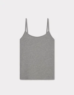 Celio Débardeur uni à fines bretelles - gris clair^Femme T-Shirts & Tops