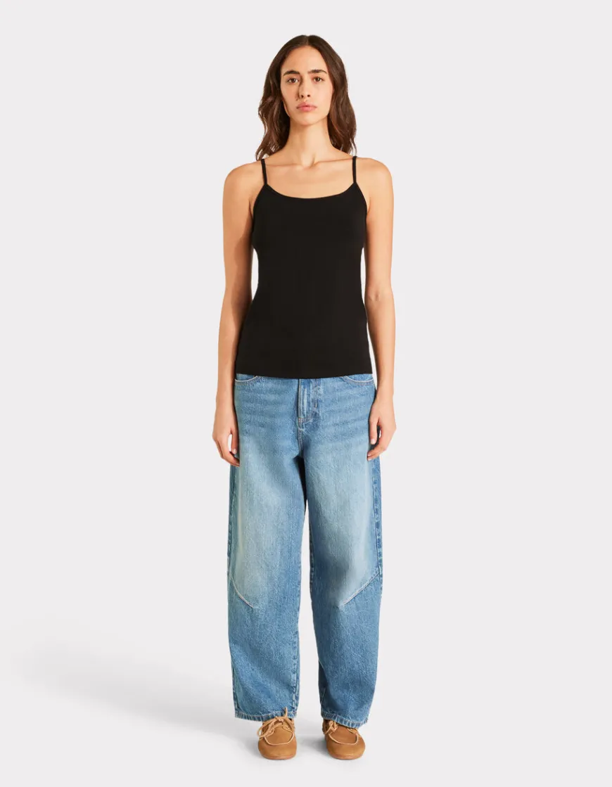 Celio Débardeur uni à fines bretelles -^Femme Les Essentiels Aux Meilleurs Prix|T-Shirts & Tops