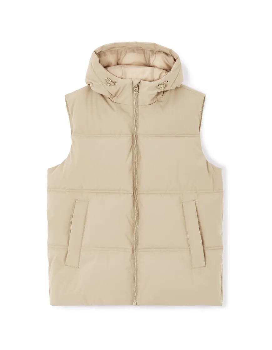 Celio Doudoune chaude à capuche sans manches -^Homme Doudounes