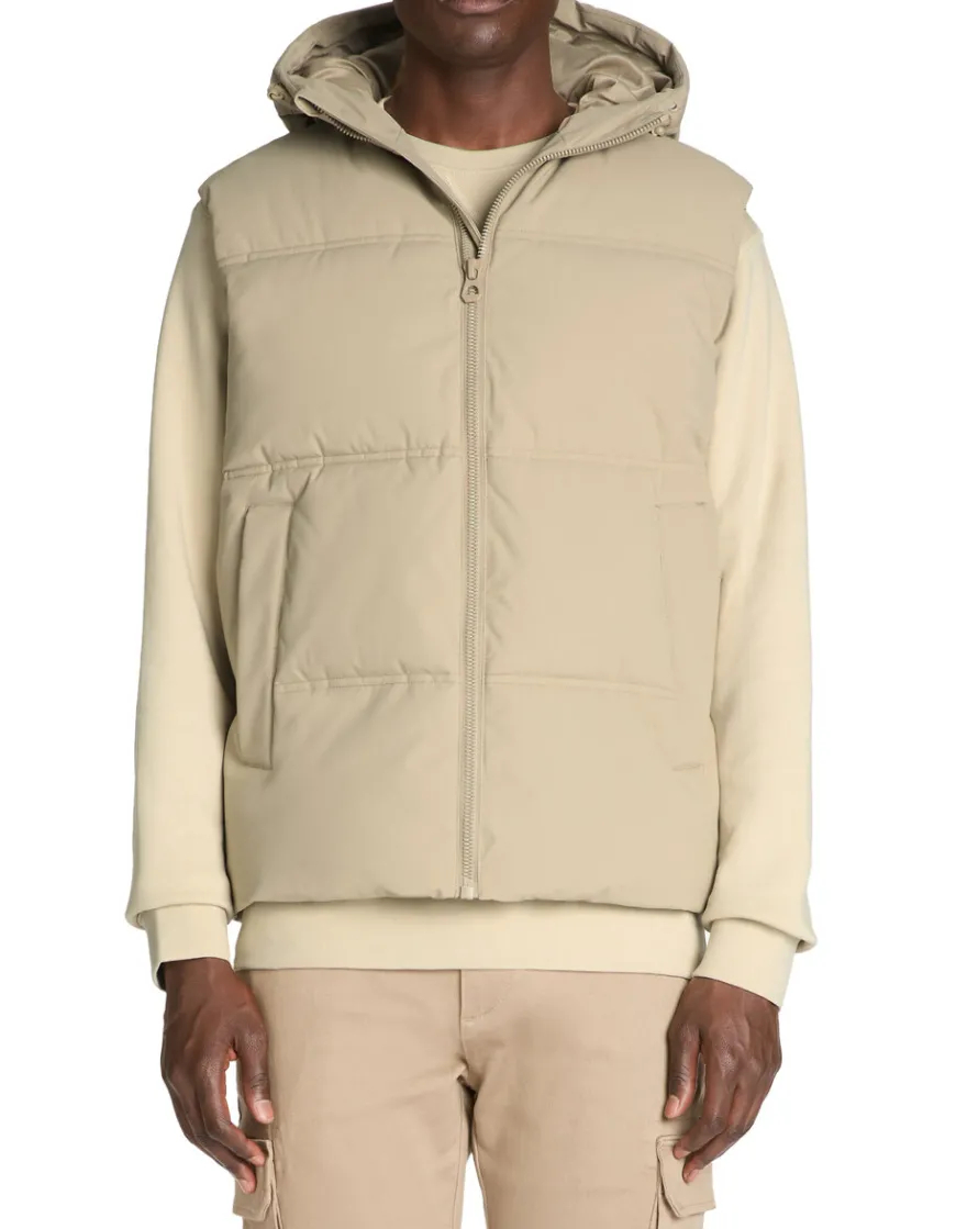 Celio Doudoune chaude à capuche sans manches -^Homme Doudounes