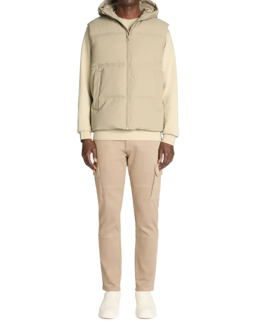 Celio Doudoune chaude à capuche sans manches -^Homme Doudounes