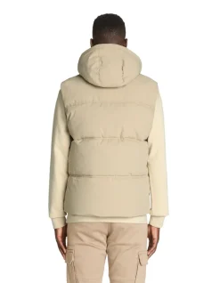 Celio Doudoune chaude à capuche sans manches -^Homme Doudounes