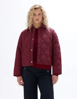 Celio Doudoune courte à poches - rouge^Femme Doudounes|Manteaux