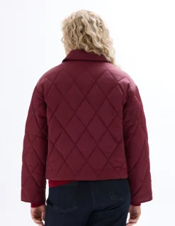 Celio Doudoune courte à poches - rouge^Femme Doudounes|Manteaux