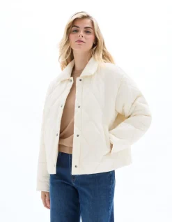 Celio Doudoune courte à poches - beige^Femme Doudounes|Manteaux