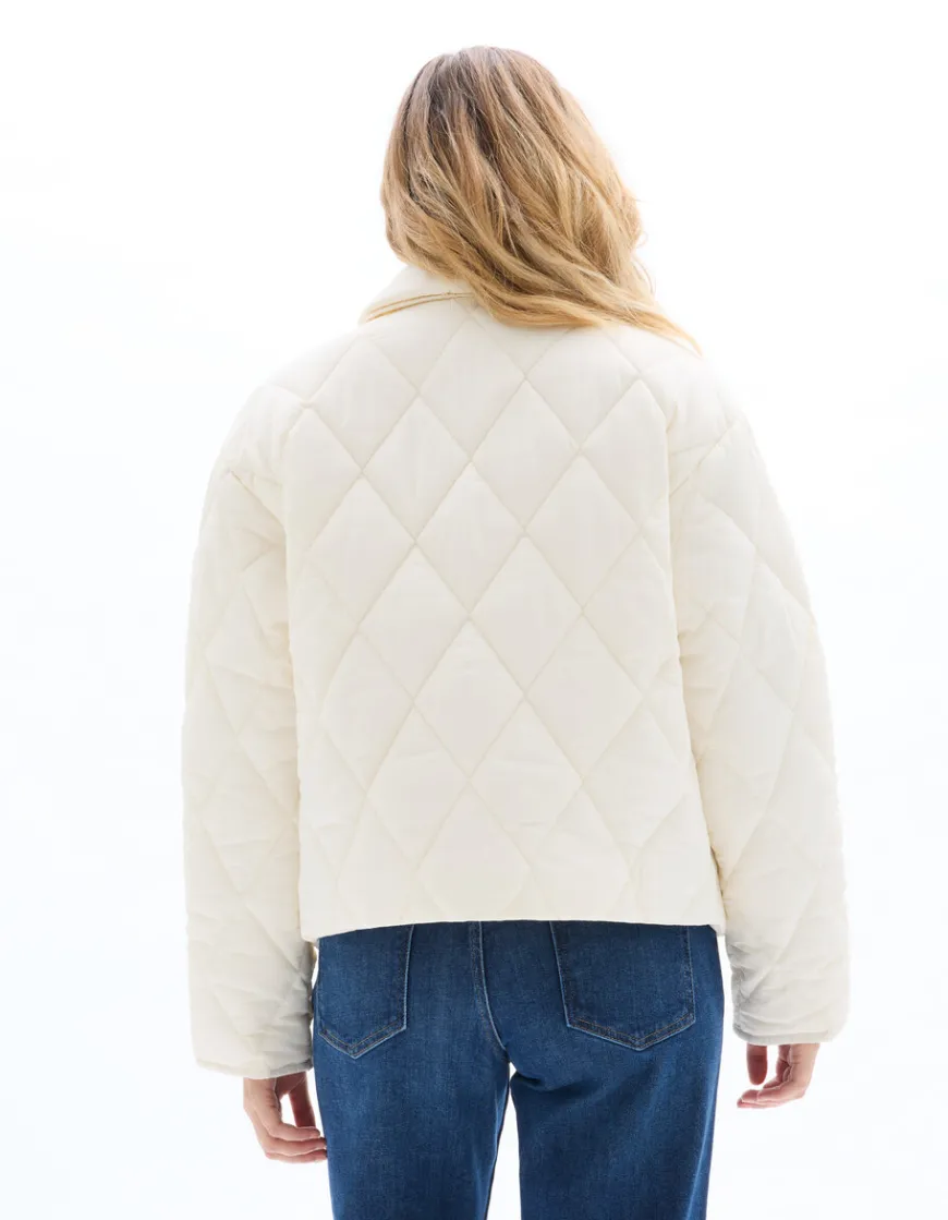 Celio Doudoune courte à poches - beige^Femme Doudounes|Manteaux