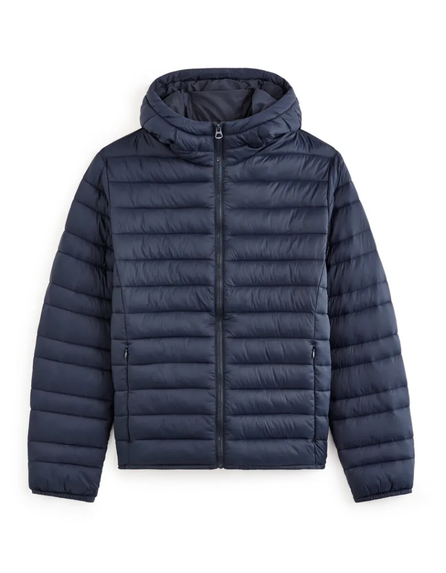 Celio Doudoune light à capuche - marine^Homme Doudounes|Manteaux