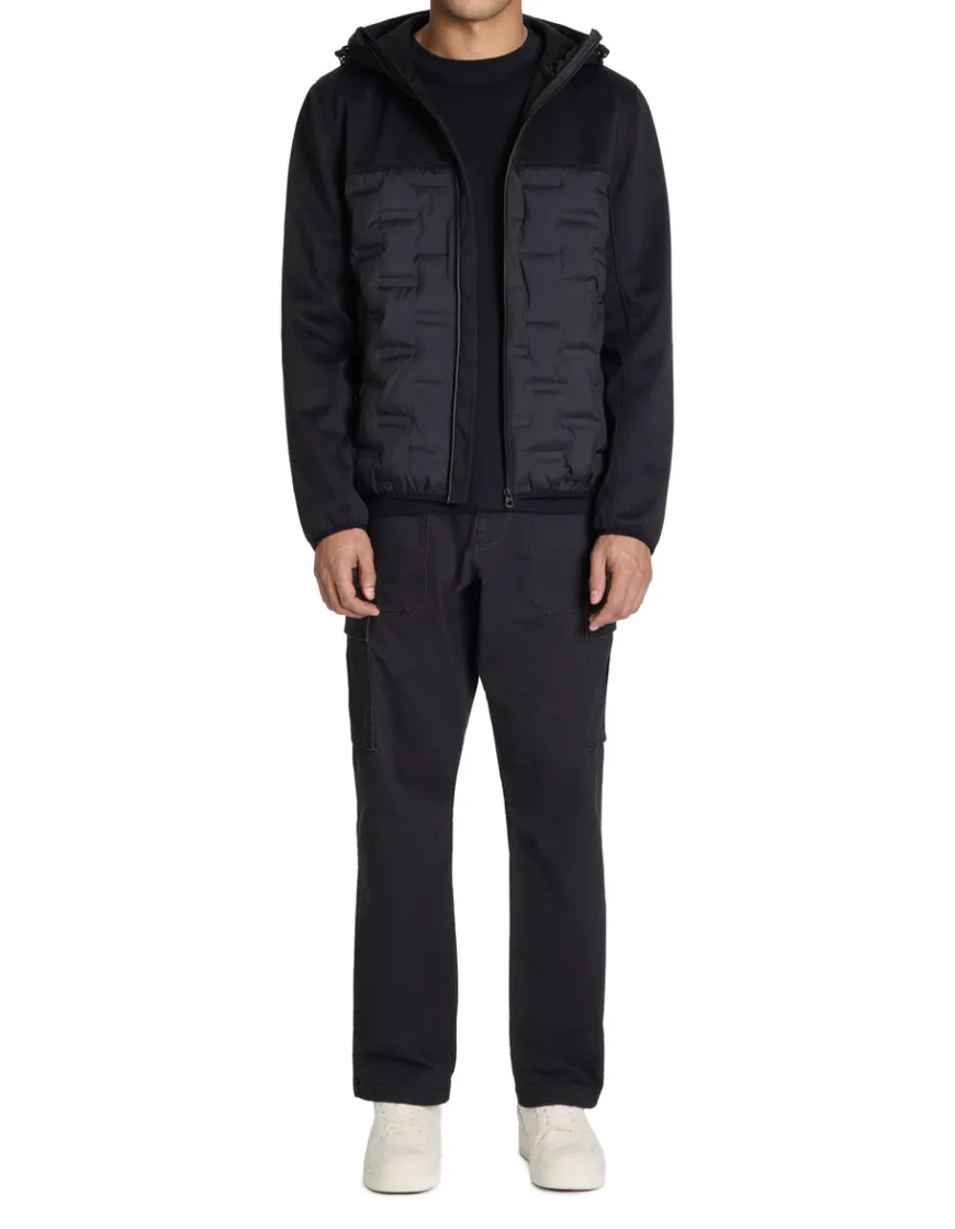 Celio Doudoune softshell mix matière à capuche -^Homme Blousons|Vestes