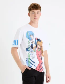 Celio Evangelion - T-shirt Rei et Asuka^Homme T-Shirts