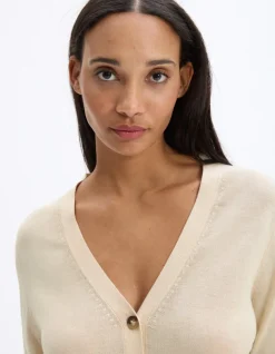 Celio Gilet boutonné en maille fine -^Femme Les Essentiels Aux Meilleurs Prix|Gilets & Cardigans