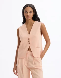 Celio Gilet de tailleur sans manches - rose^Femme Les Tailleurs|Gilets & Cardigans