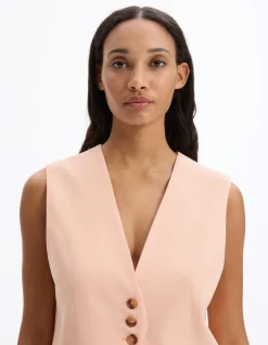 Celio Gilet de tailleur sans manches - rose^Femme Les Tailleurs|Gilets & Cardigans
