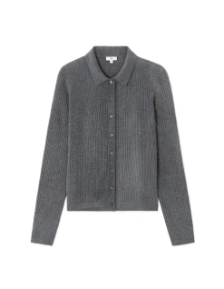 Celio Gilet en maille côtelée - gris^Femme Gilets & Cardigans